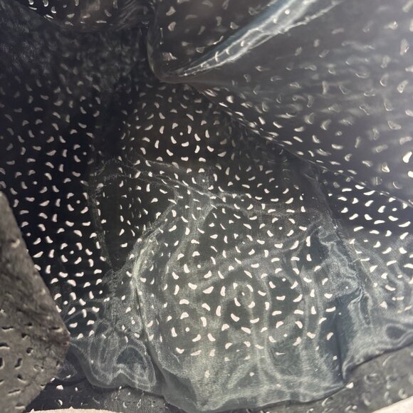 Terry Lewis Classic Luxuries Jacket Womens 1X Black Leather Laser Cut Suede - Picture 6 of 7